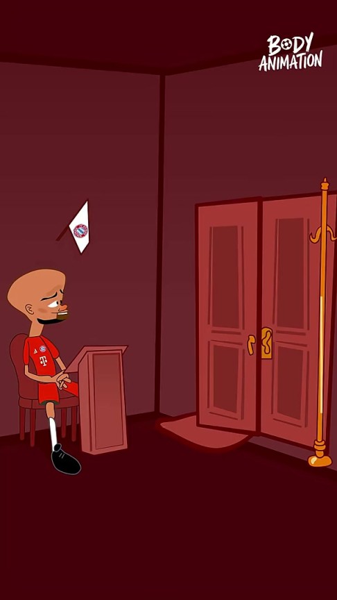 就這么短？外網(wǎng)動(dòng)畫(huà)惡搞：杰克遜去慕尼黑在孔帕尼面前轉(zhuǎn)了一圈！